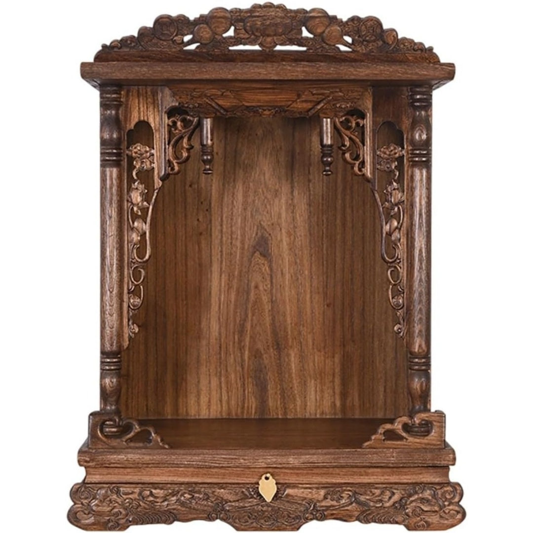 Idee, ensemble salon marron en bois
