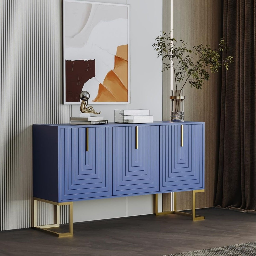 Rangement moderne en MDF et metal