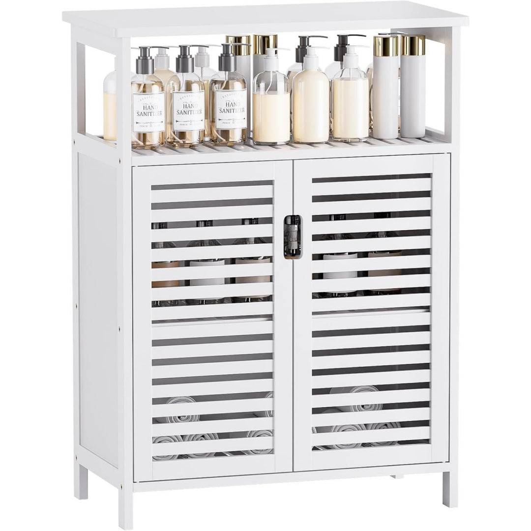 Colonne de rangement tendance epuree gris clair