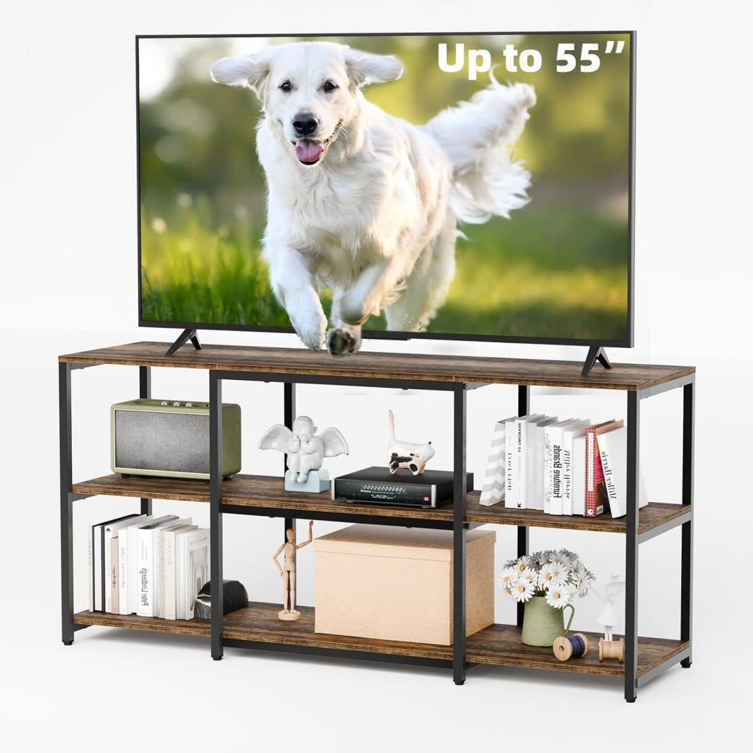 Rangement, meuble de television gris clair en bois