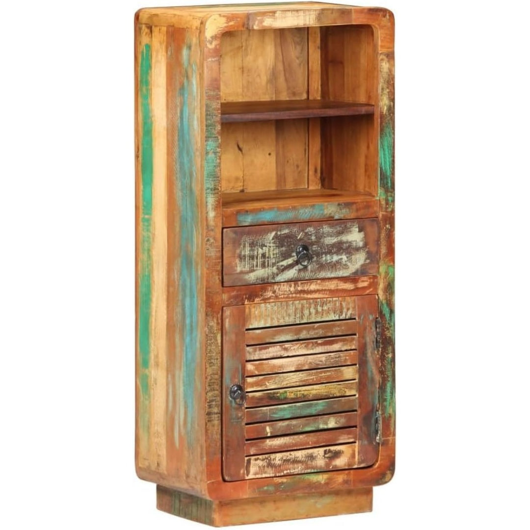 Buffet marron, un tiroir, une porte, assemblage facile