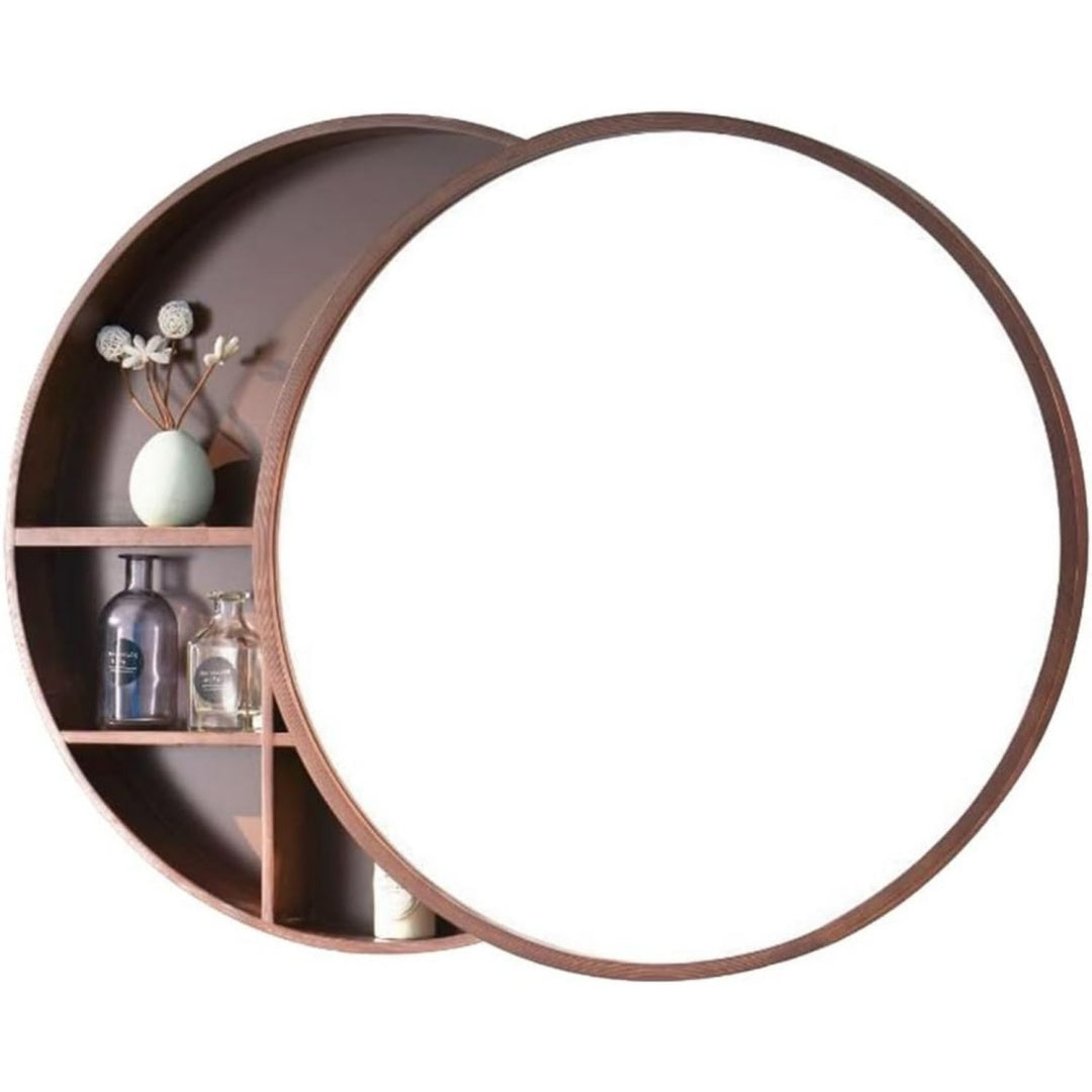 Pour chambre et plus, armoire miroir rose en bois