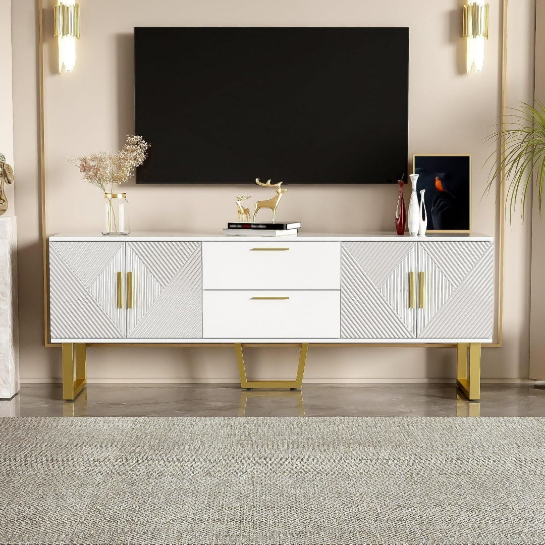 Joli meuble TV avec 4 portes