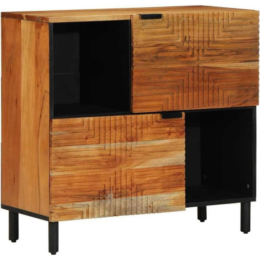 Buffet robuste en bois marron
