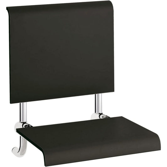 Chaise mobilier noir structure metallique