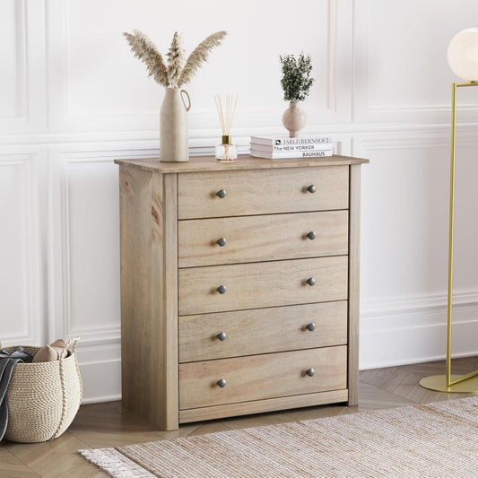Chiffonnier en bois gris clair