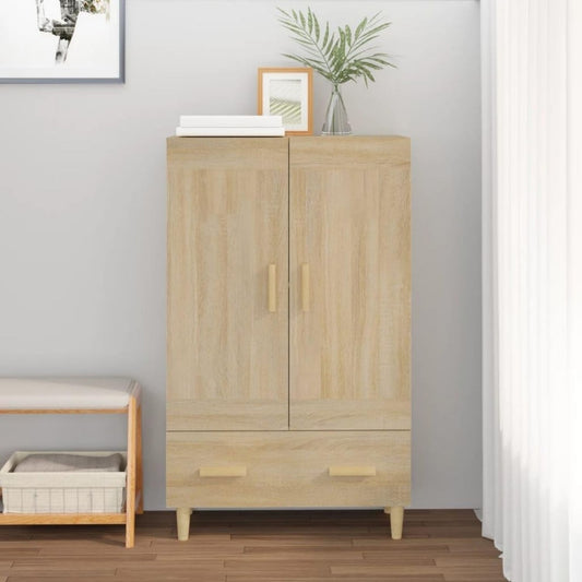 Credence beige en bois, style scandinave 70 x 31 x 115 cm