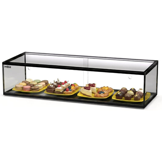 Vitrine gris (33 x 92 x 21.5 cm)