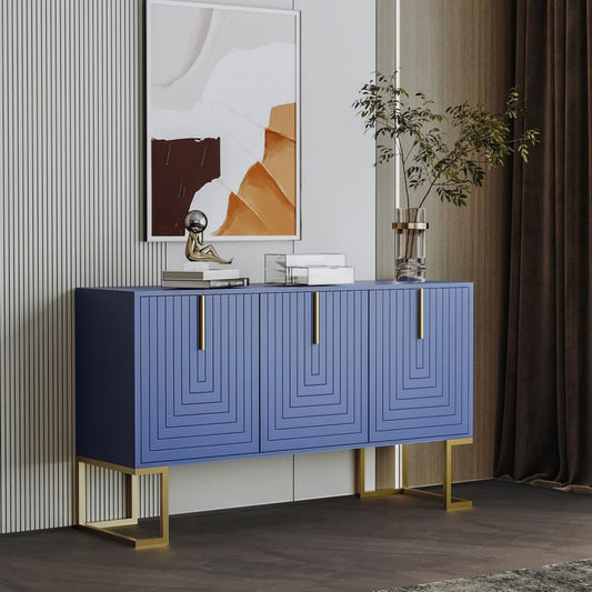 Rangement moderne en MDF et metal