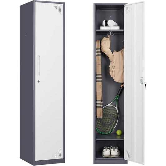 Armoire structure en acier gris pour la chambre