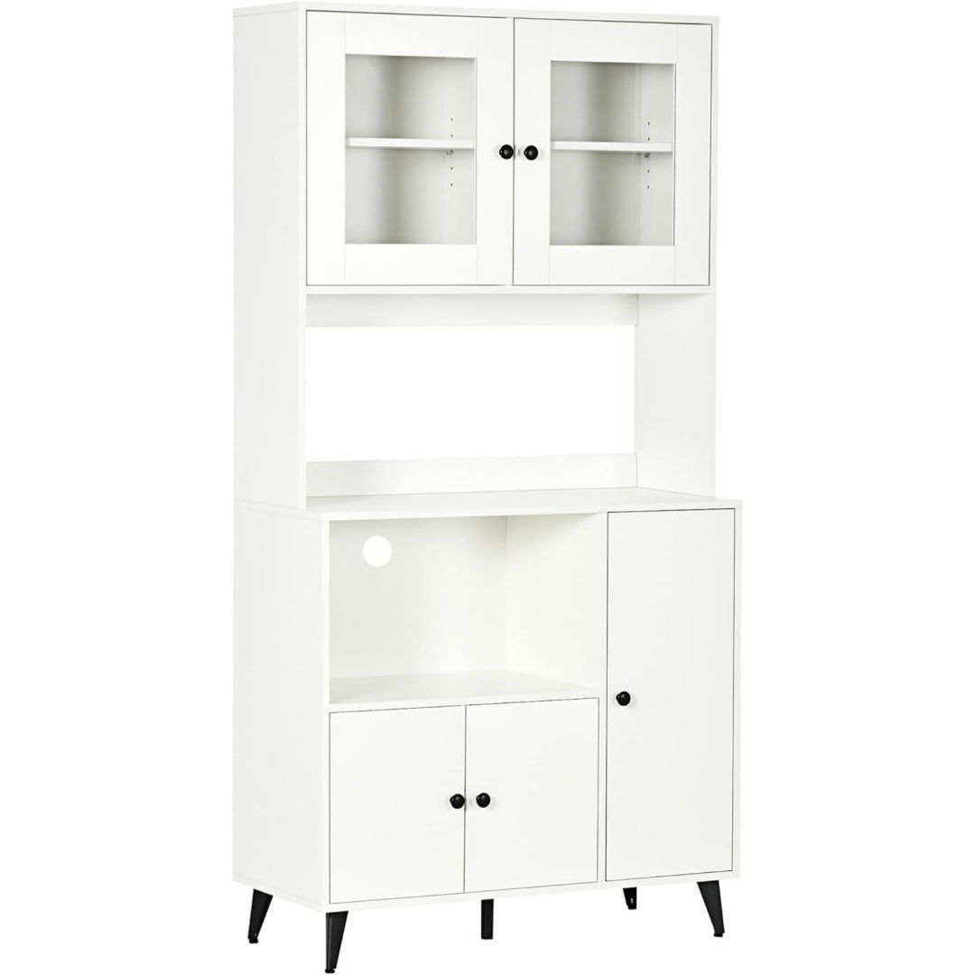 Buffet gris clair, finition MDF