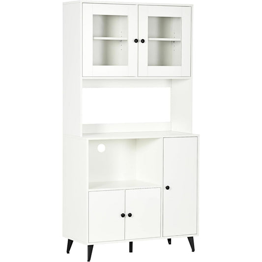 Buffet gris clair, finition MDF