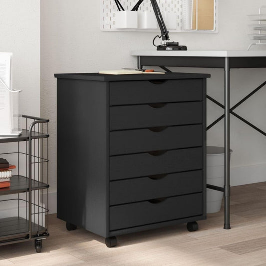 Gris fonce douceur, rangement bureautique en bois 53 x 39 x 65.5 cm