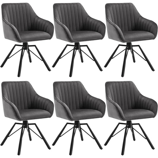 Gris fonce chaise, velours style scandinave 40 x 41, 5 x 83, 5 cm