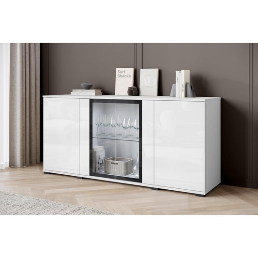 Commode gris pour sejour 40 x 150 x 70 cm