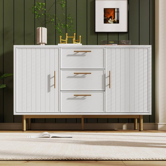 Fonctionnel buffet en metal et panneau de particules