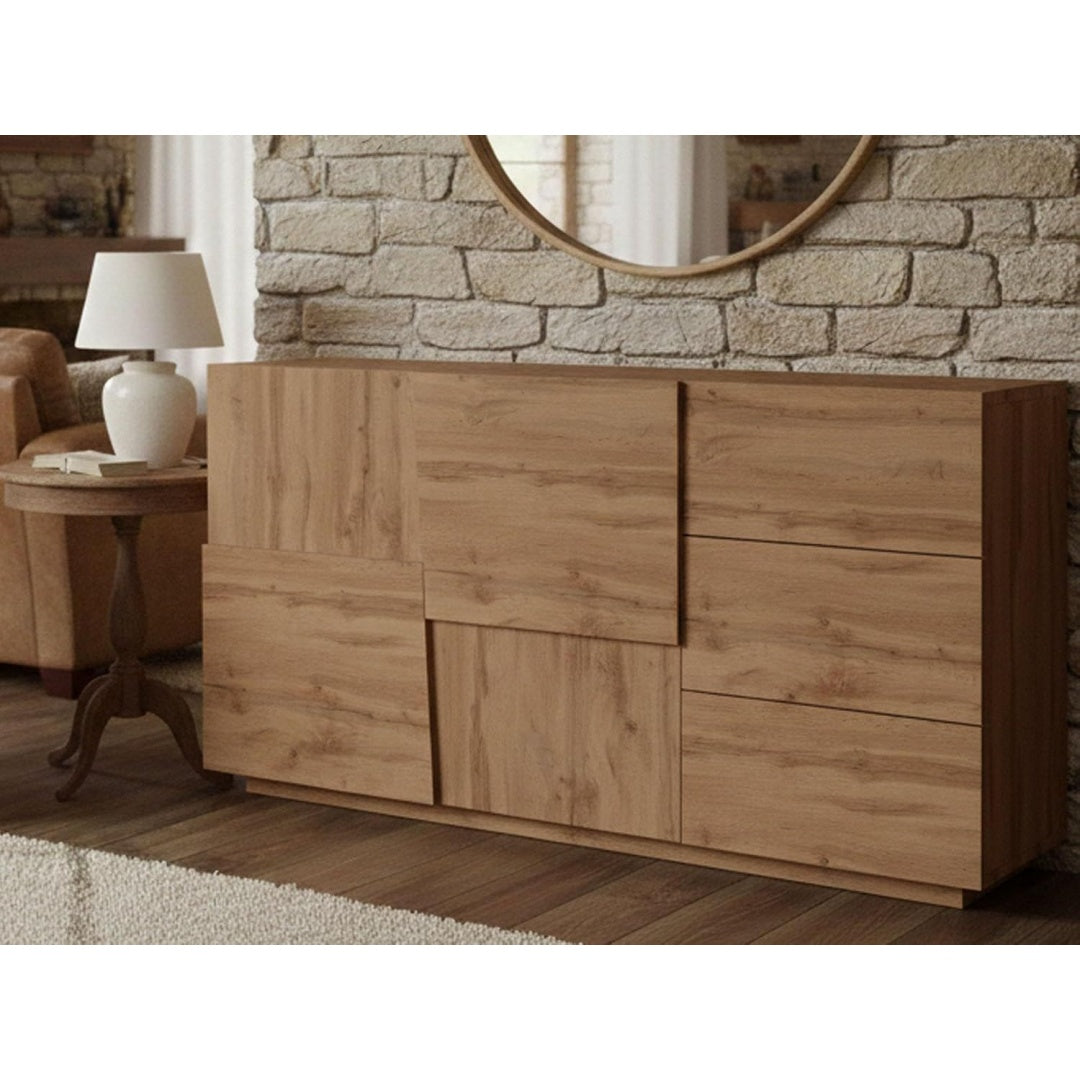 Buffet avec gain de place marron 180 x 44 x 86 cm
