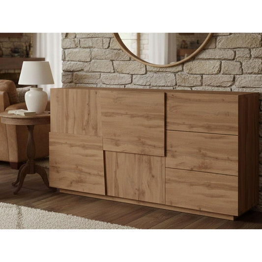Buffet avec gain de place marron 180 x 44 x 86 cm