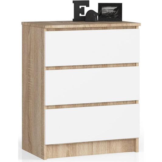 Coffre a tiroirs classique beige 40 x 60 x 77 cm