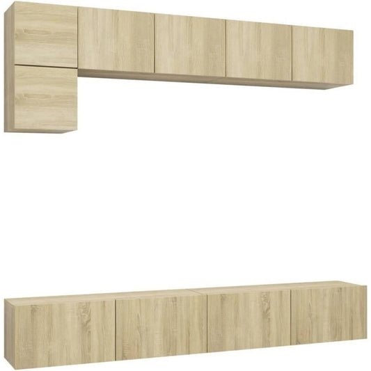 Meuble TV rustique beige