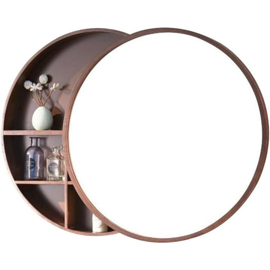 Pour chambre et plus, armoire miroir rose en bois