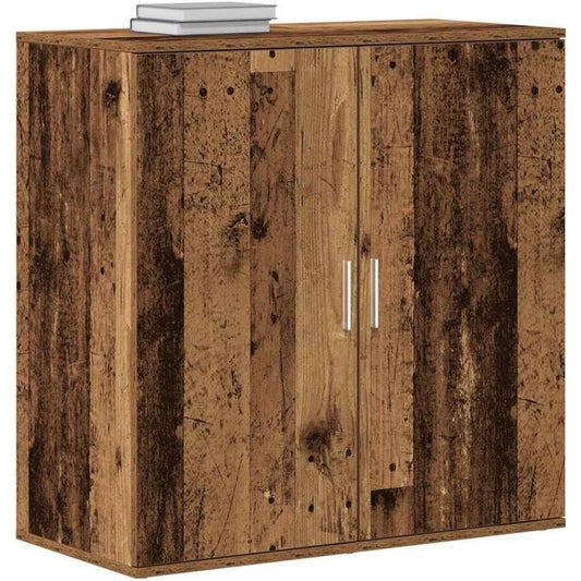 Vaisselier marron, bois esprit rustique 79 x 38 x 80 cm